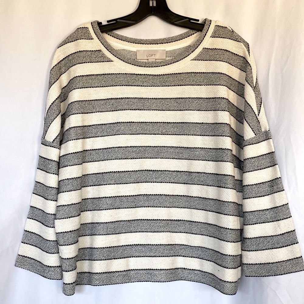 Preowned striped sweater by Loft.